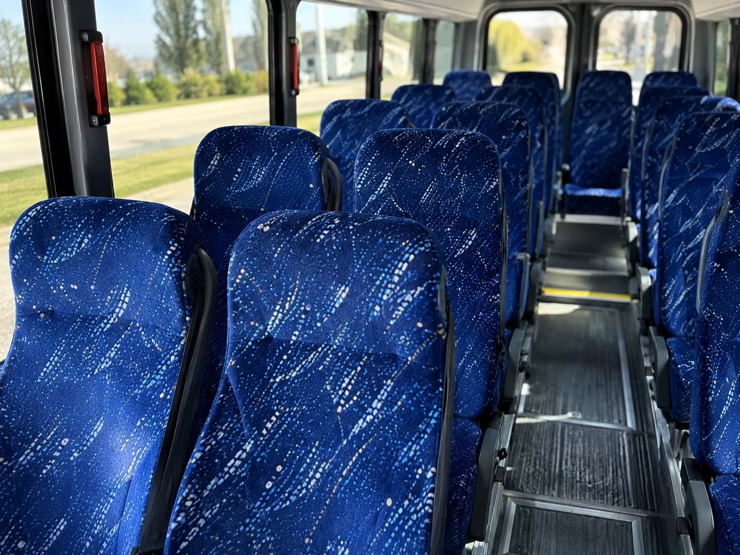 15 passenger minibus interior