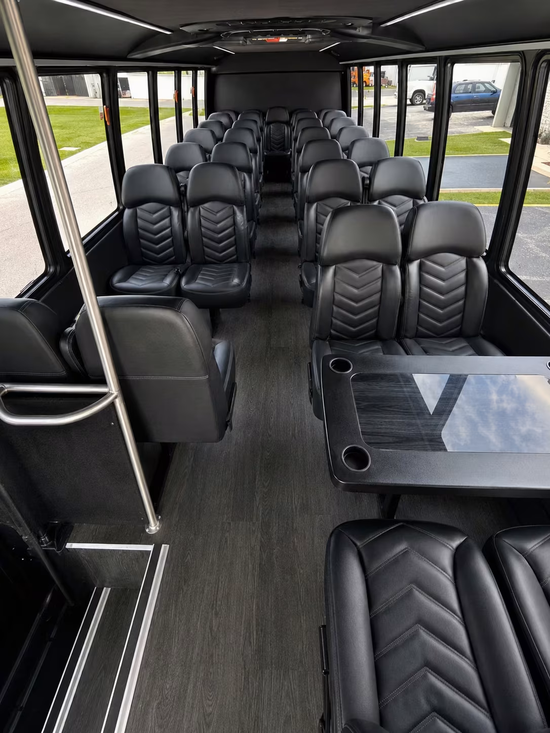 18 passenger minibus interior
