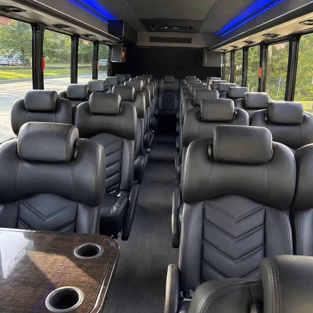 28 passenger minibus interior