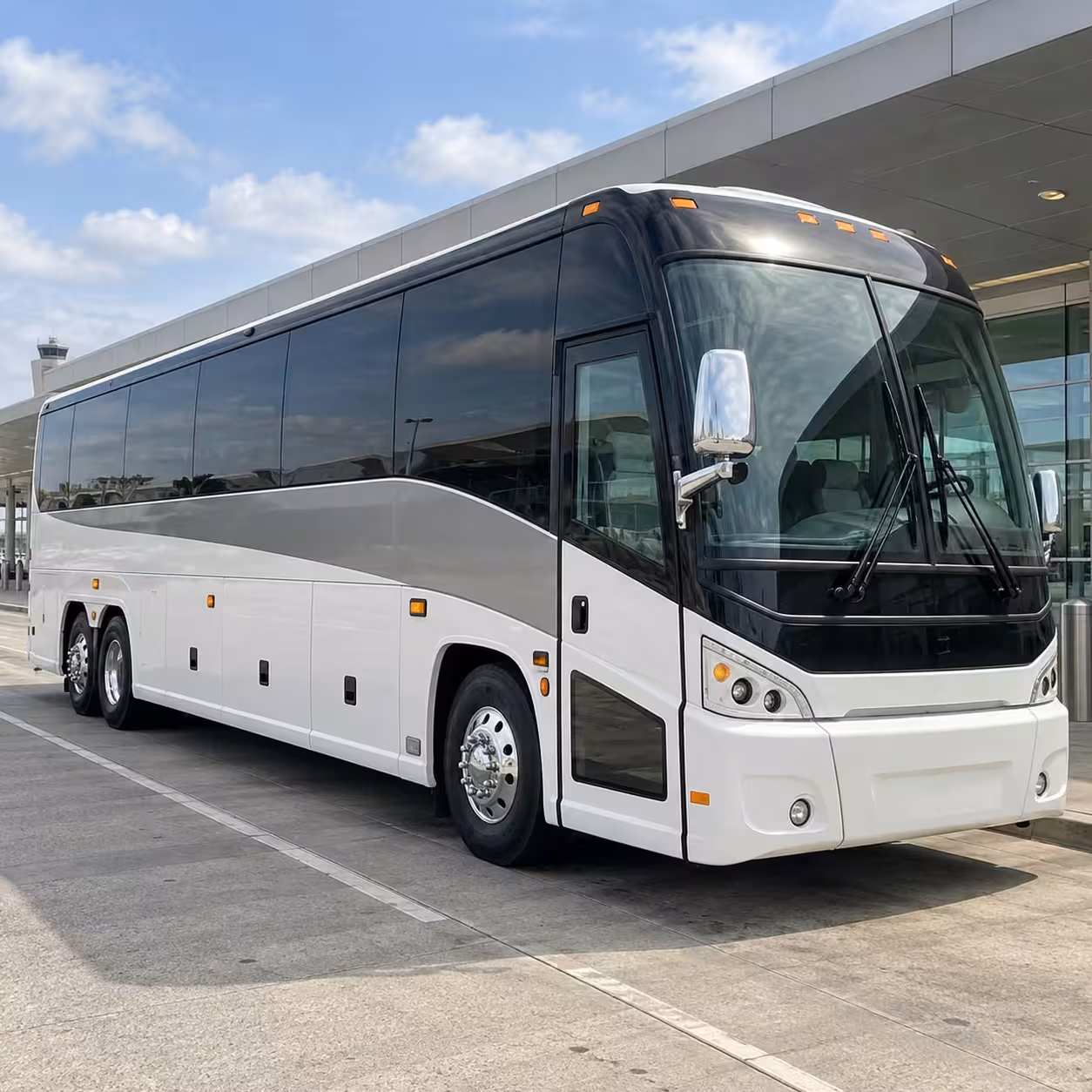 sunrise wedding bus rentals for fll and mia airport guests